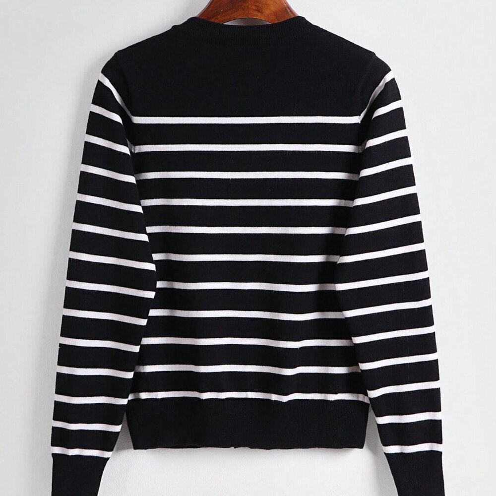 Black Casual Women's Cardigan - Picture 2 of 5